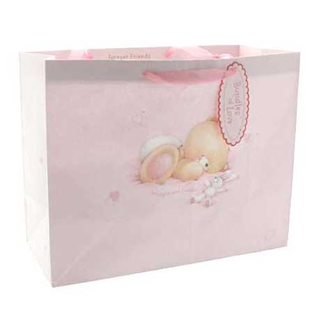 Large Baby Girl Forever Friends Gift Bag